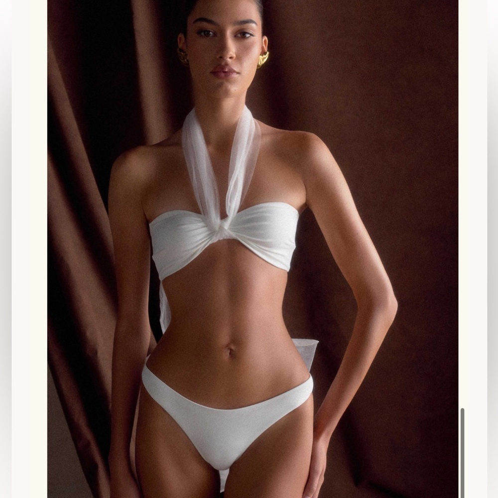 NWOT- Meshki Sheryl Bow Bikini Set - Picture 2 of 11